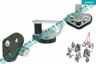 Скоба замка двери левой / правой ( фиксатор / зацеп / петля )   