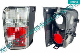 Фонарь клыка бампера задний левый противотуманный ( под плату ) 06-   
