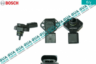 Датчик давления наддува воздуха Мапсенсор ( датчик температуры впускаемого воздуха ) Seat / СЕАТ IBIZA II 1993-2002 1.4i 16V (1390 куб.см.)