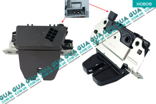 Замок крышки багажника электрический Opel / ОПЕЛЬ ASTRA H 2004-2014 / АСТРА 04-14 1.4 (1364 куб.см.)