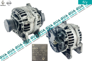 Генератор 120 A Renault / РЕНО MODUS / МОДУС 1.5DCI (1461 куб.см.)