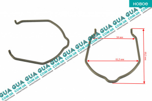 Стопор / фиксатор патрубка интеркулера  ( удерживающая пружина / скоба )   