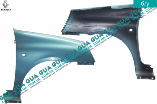 Крыло переднее правое Renault / РЕНО CLIO II / КЛИО 2 1.9DTI (1870 куб.см.)