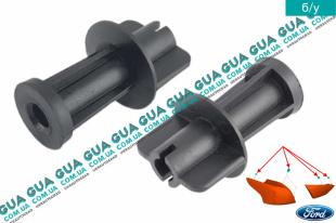 Гайка крепления заднего фонаря M6X1   