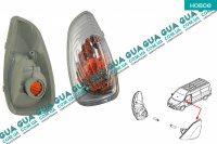 Указатель поворота левый боковой повторитель желтый ( поворотник ) зеркала