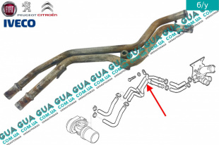 Патрубок / трубка системы охлаждения ( метал )   