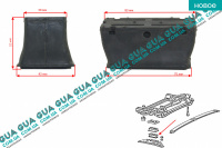 Подушка передней рессоры пластиковой левая нижняя