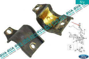 Кронштейн крепления переднего стабилизатора 1шт.   