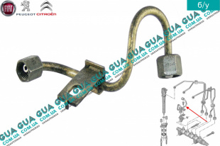 Трубка топливной системы ( от рейки к ТНВД ) Ford / ФОРД GALAXY 2006- / ГАЛАКСИ 06- 1.6TDCI (1560 куб. см.)