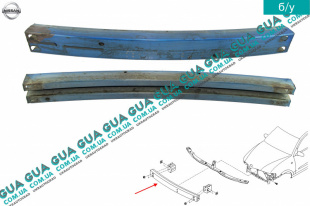 Усилитель переднего бампера  Nissan / НИССАН ALMERA N16 / АЛЬМЭРА Н16 2.2 DCI ( 2184 куб.см.)