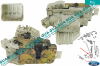 Замок двери передней правой электрический Ford / ФОРД MONDEO III 2001-2007 / МОНДЕО 3 2.0 16V (1999 куб.см.)