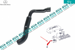 Патрубок вентиляции картерных газов (шланг, трубка сапуна )   
