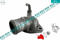 Флянец системы охлаждения ( металлический флянец / корпус термостата  ) 