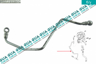 Трубка подачи масла на турбину   