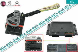 Фишка / разъем  блока управления двигателем ( ЭБУ / ECU )   