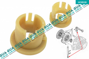 Втулка вилки сцепления / штока переклюяения передач коробки КПП ( комплект 2 шт )   