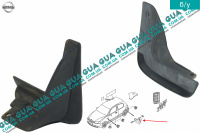 Фартук ( болотник / брызговик ) задний правый Nissan / НИССАН ALMERA N16 / АЛЬМЭРА Н16  1.8 (1769 куб. см.)
