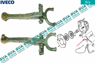 Вилка сцепления в сборе КПП ( механической коробки переключения передач )   