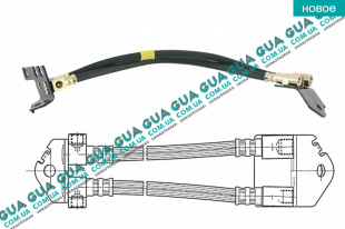 Шланг / трубка тормозной системы задний L370 ( 1шт )   