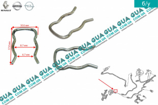 Фиксатор / зажим клапана прокачки сцепления ( защелка, крепёж, клипса, стопор ) 1 шт.   