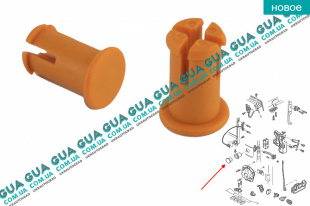 Кнопка фиксатора / ограничителя задней правой / левой двери 1шт   