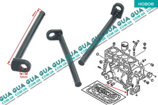Уплотнитель бугеля коленвала / уплотнитель сальника / флажок 1шт   