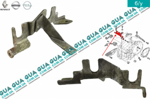 Кронштейн крепления троса переключения передач КПП    
