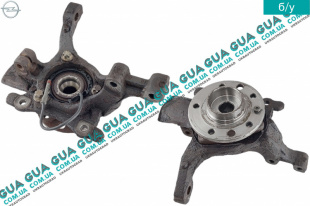 Поворотный кулак / цапфа левая с ступицей с ABS / АБС / 33 шлица   