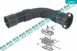 Патрубок вентиляции картерных газов ( шланг / трубка / сапун )   
