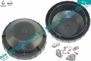 Крышка фары передней 1шт Renault / РЕНО KANGOO 1997-2007 / КАНГУ 97-07 1.5DCI (1461 куб.см.)