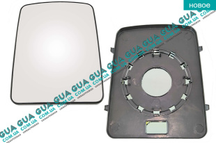 Вкладыш зеркала заднего вида правый / левый без подогрева до -03 (1шт.)   