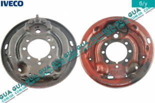 Защитный кожух тормозного барабана левый   