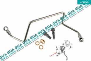 Трубка подачи масла на турбину   