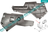 Кронштейн крепления переднего бампера правый