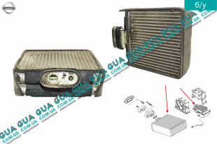 Испаритель кондиционера Nissan / НИССАН ALMERA N16 / АЛЬМЭРА Н16 2.2 DCI ( 2184 куб.см.)