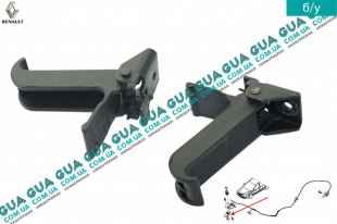 Замок капота нижний ( скоба, зацеп, крючок )   