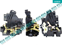 Замок передней левой двери ( без центрального замка ) VW / ВОЛЬКС ВАГЕН TRANSPORTER V 2003- / ТРАНСПОРТЕР 5 03- 2.0TDI (1968 куб.см.)