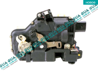 Замок передней левой двери ( + центральный замок ) VW / ВОЛЬКС ВАГЕН TRANSPORTER V 2003- / ТРАНСПОРТЕР 5 03- 2.0TDI (1968 куб.см.)