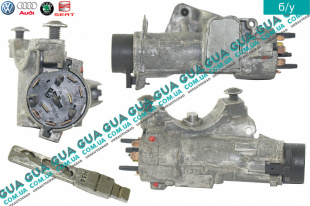 Замок зажигания ( контактная группа / Замок вала рулевого колеса ) VW / ВОЛЬКС ВАГЕН TRANSPORTER V 2003- / ТРАНСПОРТЕР 5 03- 2.0TDI (1968 куб.см.)