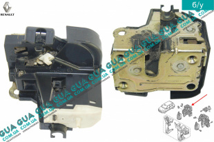 Замок передней правой двери электрический    
