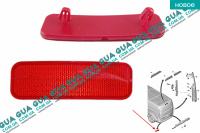 Отражатель заднего бампера ( катафот ) левый 12-