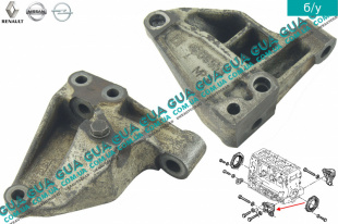 Кронштейн крепление двигателя (левый)   