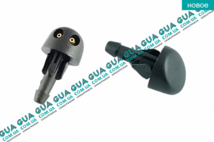 Распылитель омывателя лобового стекла ( форсунка ) 1шт Renault / РЕНО CLIO II / КЛИО 2 1.9DTI (1870 куб.см.)