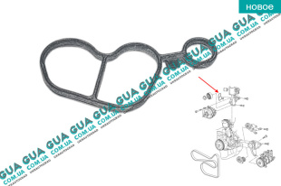 Прокладка корпуса масляного фильтра ( блока ) Seat / СЕАТ ALTEA 2004- 1.2TSI (1197 куб.см.)