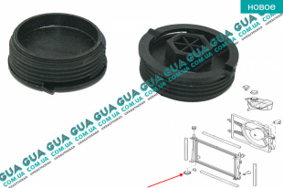 Сливная пробка радиатора нижняя ( крышка ) Ford / ФОРД FIESTA 2000- / ФИЕСТА 00- 1.4TDCI (1399 куб.см)