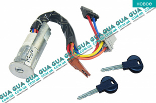 Замок зажигания ( контактная группа / Замок вала рулевого колеса )   