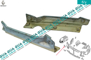Кронштейн фары правый Vauxhal / ВОКСХОЛ MOVANO 1998-2003 2.2DCI (2188 куб.см.)