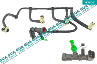 Трубка топливная обратки ( возвратка )  шланг форсунок   