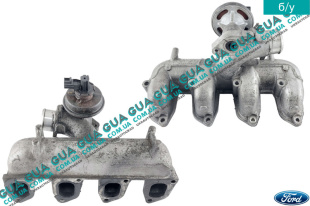 Впускной коллектор / Клапан рециркуляции выхлопных газов / Клапан EGR / ЕГР   