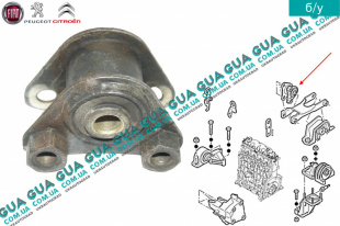 Подушка ( опора ) КПП левая   